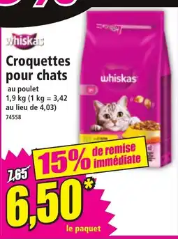 Norma WHISKAS Croquettes pour chats offre