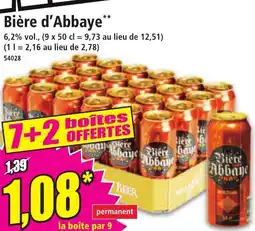 Norma Bière d'Abbaye offre