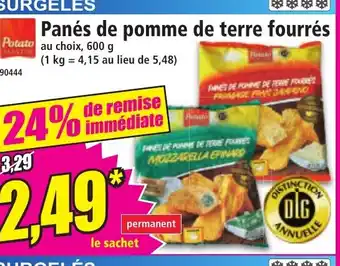 Norma Panés de pomme de terre fourrés offre