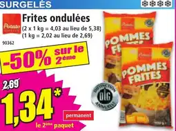 Norma Frites ondulées offre