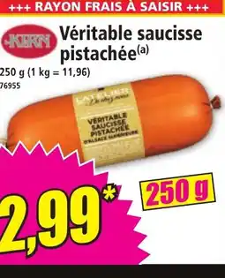 Norma Véritable saucisse pistachée offre