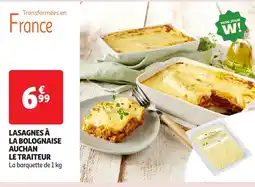Auchan Lasagnes à la bolognaise auchan le traiteur offre