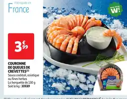 Auchan Couronne de queues de crevettes offre