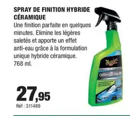 Autobacs Spray de finition hybride céramique offre