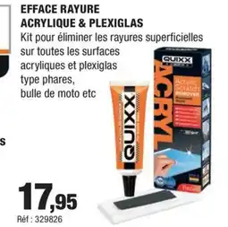 Autobacs Efface rayure acrylique & plexiglas offre