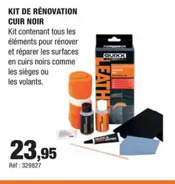 Autobacs Kit de rénovation cuir noir offre