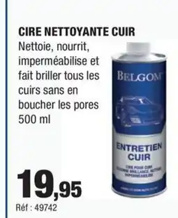 Autobacs Cire nettoyante cuir offre