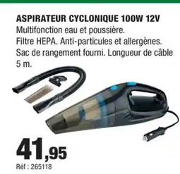 Autobacs Aspirateur cyclonique 100w 12v offre