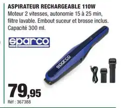 Autobacs Aspirateur rechargeable 110w offre