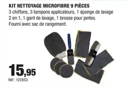 Autobacs Kit nettoyage microfibre 9 pièces offre
