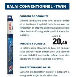 Autobacs Balai conventionnel - twin offre