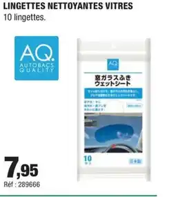 Autobacs Lingettes nettoyantes vitres offre