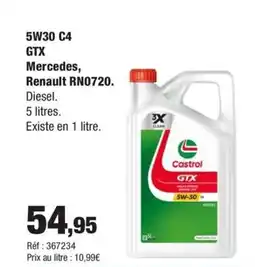 Autobacs 5W30 C4 GTX Mercedes Renault RN0720 offre