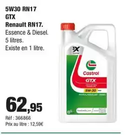 Autobacs 5W30 RN17 GTX Renault RN17 offre