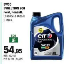 Autobacs 5W30 EVOLUTION 900 Ford, Renault offre