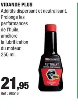 Autobacs Vidange plus offre