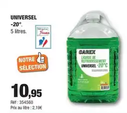 Autobacs Universel -20° offre