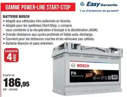 Autobacs Gamme power-line start-stop offre