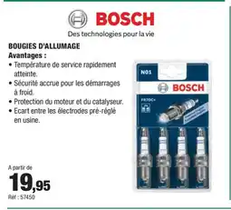 Autobacs BOSCH Bougies d'allumage offre