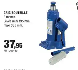 Autobacs Cric bouteille offre