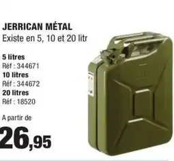 Autobacs Jerrican métal offre
