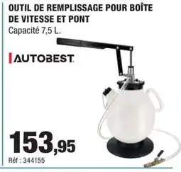 Autobacs Outil de remplissage pour boîte de vitesse et pont offre
