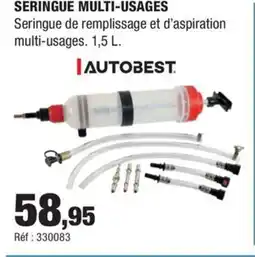 Autobacs Seringue multi-usages offre