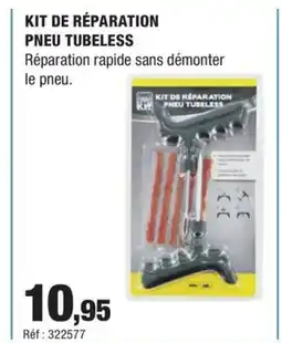 Autobacs Kit de réparation pneu tubeless offre