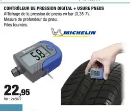 Autobacs Contrôleur de pression digital + usure pneus offre