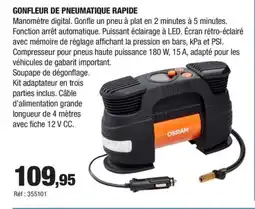 Autobacs Gonfleur de pneumatique rapide offre