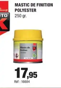 Autobacs Mastic de finition polyester offre