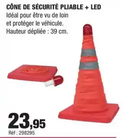 Autobacs Cône de sécurité pliable + led offre