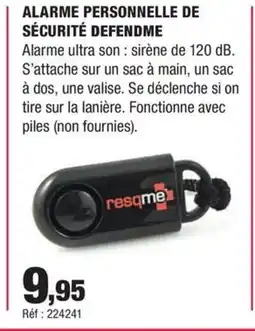 Autobacs Alarme personnelle de sécurité defendme offre
