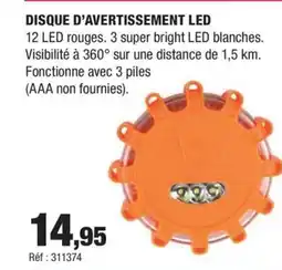 Autobacs Disque d'avertissement led offre