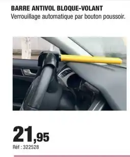 Autobacs Barre antivol bloque-volant offre