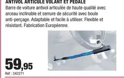 Autobacs Antivol articulé volant et pédale offre