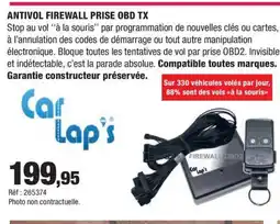Autobacs Antivol firewall prise obd tx offre