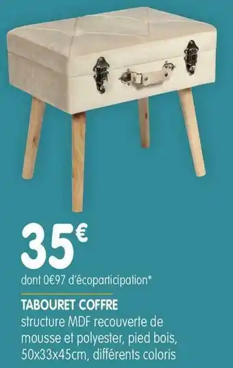Tabouret coffre