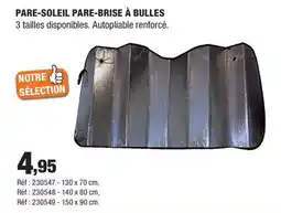 Autobacs Pare-soleil pare-brise à bulles offre