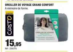 Autobacs Oreiller de voyage grand confort offre