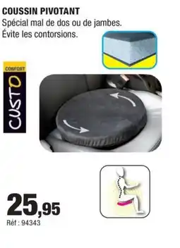 Autobacs Coussin pivotant offre