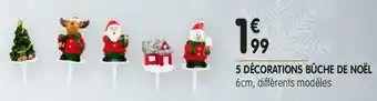 5 décorations bûche de noël