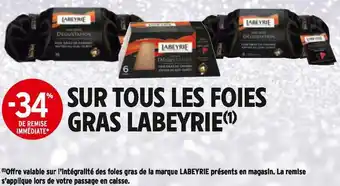 Intermarché Labeyrie bon plan sur tous les foies gras labeyrie offre