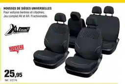 Autobacs Housses de sièges universelles offre