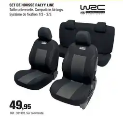Autobacs Set de housse ralyy line offre
