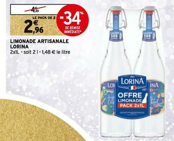 Intermarché Lorina limonade artisanale offre