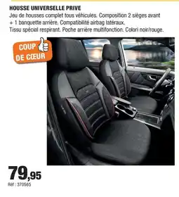 Autobacs Housse universelle prive offre