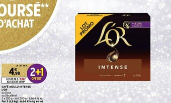 Intermarché L'or café moulu intense offre