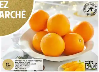 Intermarché Orange a jus et/ou a dessert (2) mon marche plaisir offre