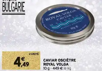Intermarché Royal volga caviar osciètre royal volga offre
